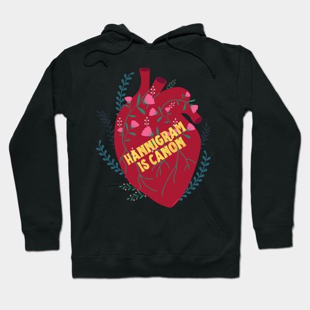 Hannigram is Canon Anatomical Heart and Flowers Hoodie by OrionLodubyal